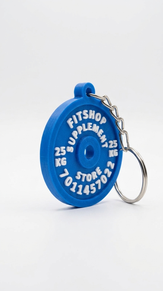 Pack of 10 Custom Gym Plate Keychain | Personalized Fitness Keyring